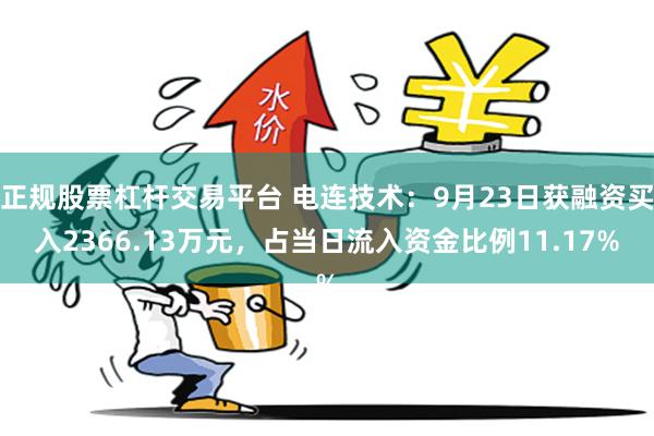 正规股票杠杆交易平台 电连技术：9月23日获融资买入2366.13万元，占当日流入资金比例11.17%