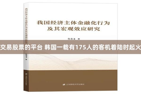 交易股票的平台 韩国一载有175人的客机着陆时起火